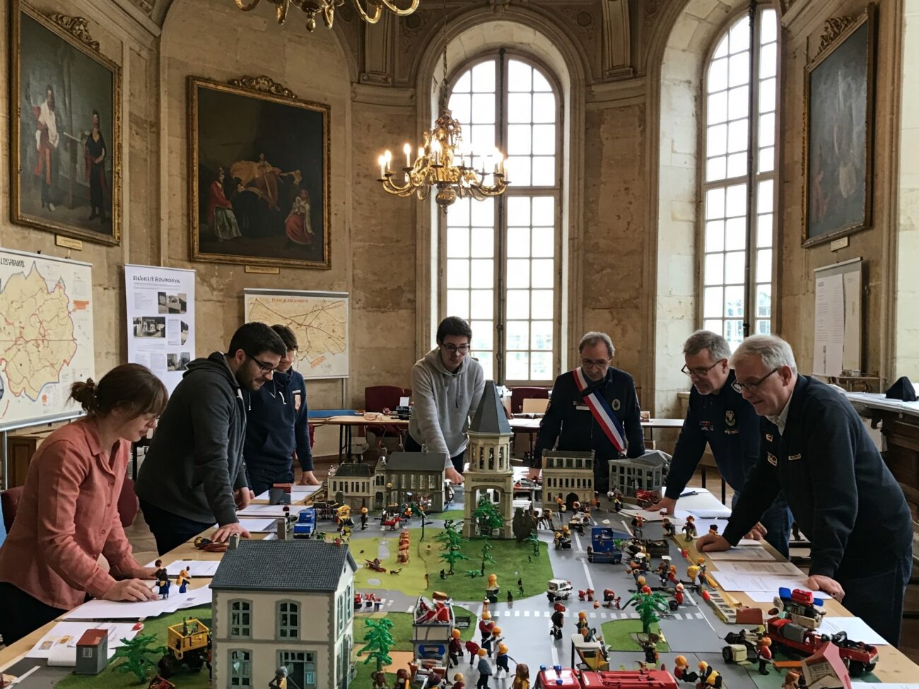 Formations et exercices de crise dans une mairie