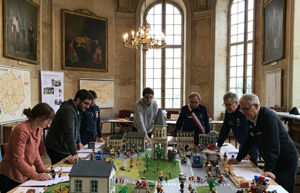Formations et exercices de crise dans une mairie