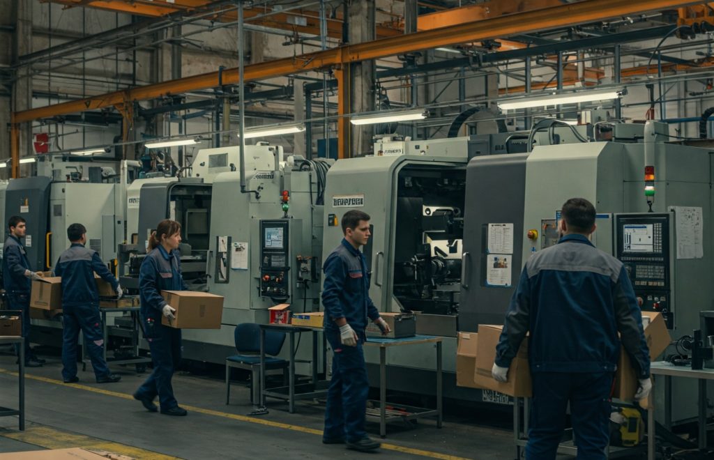 Plan de Reprise d'activité après une crise , une chaine de production redémarrant rapidement grâce au plan de continuité d'activité PCA PRA